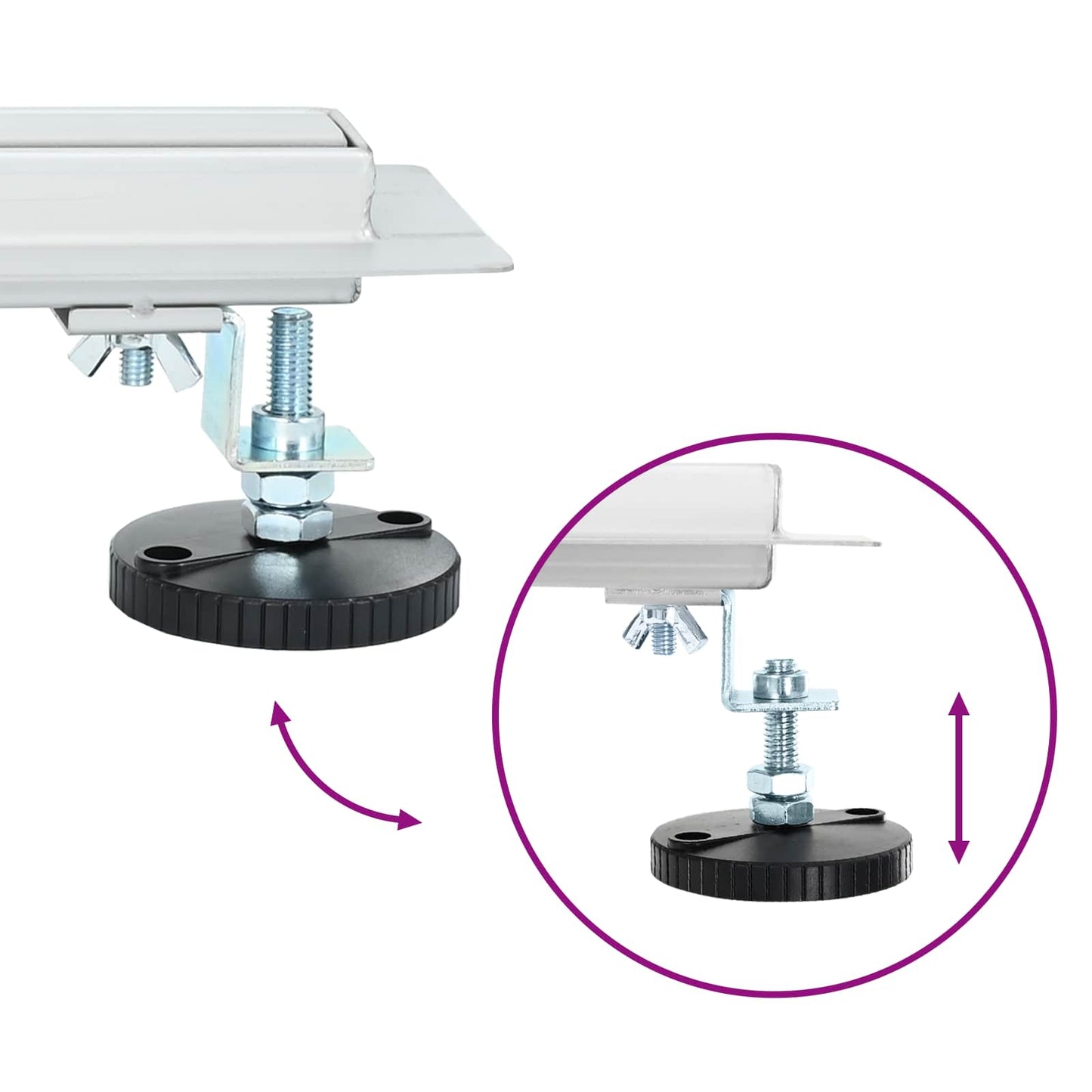 360° Shower Drain with Slim Model Silver 80 cm