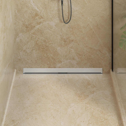 Wall Mounted Shower Drain Silver 90 cm Stainless Steel 304