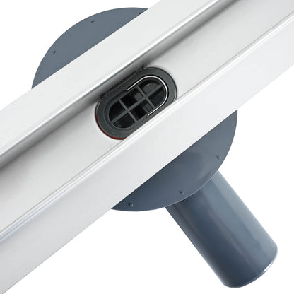 360° Shower Drain with Slim Model Silver 50 cm