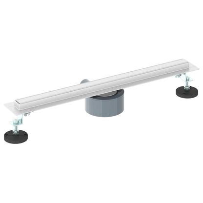 360° Shower Drain with Slim Model Silver 50 cm