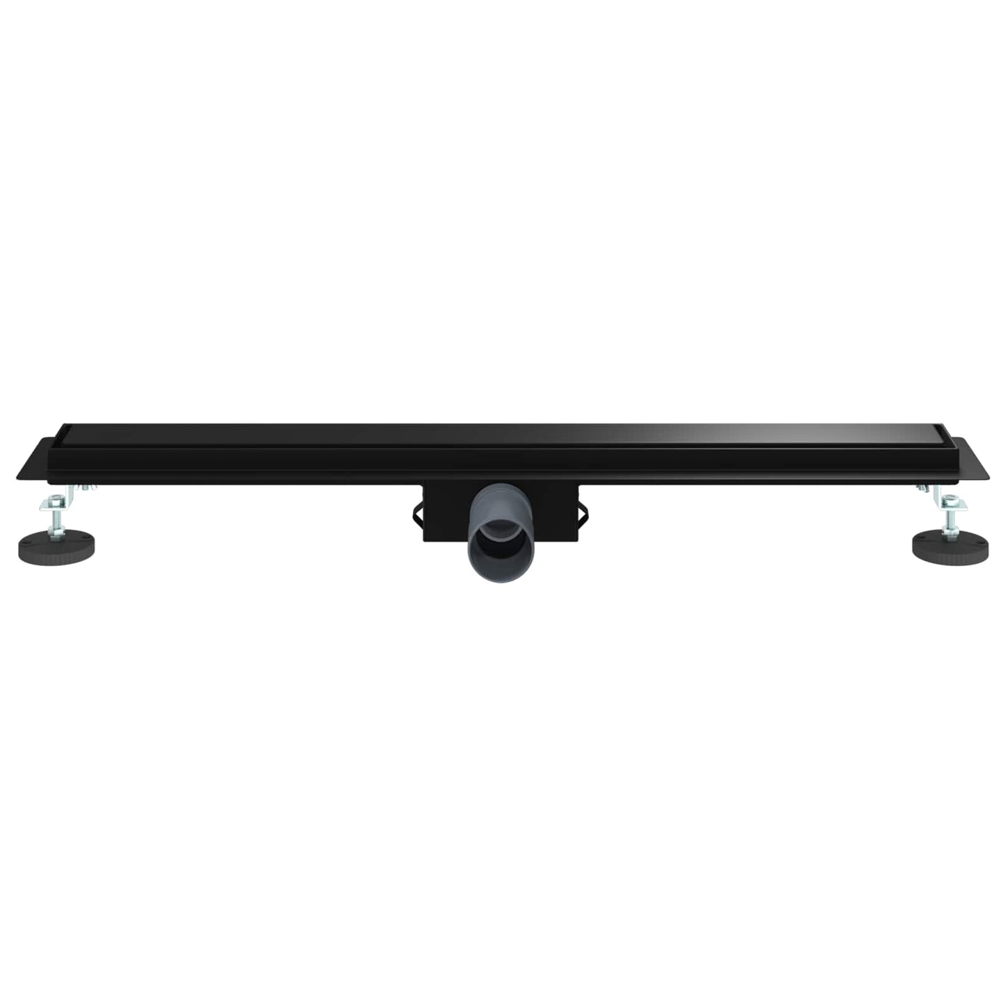 2 in 1 Shower Drain Black 70 cm Stainless Steel 304