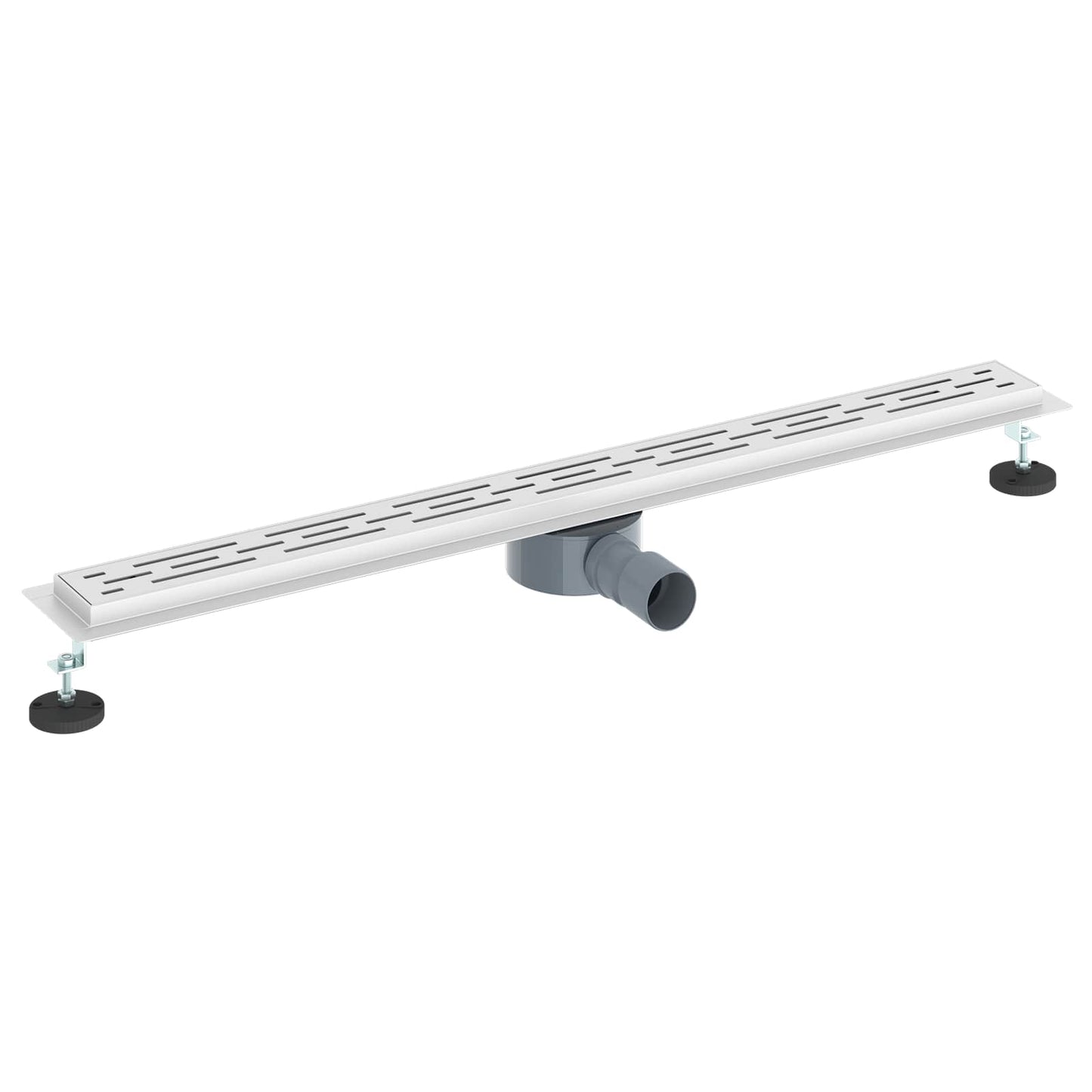 Shower Drain Line Design with 360° Siphon Silver 90 cm