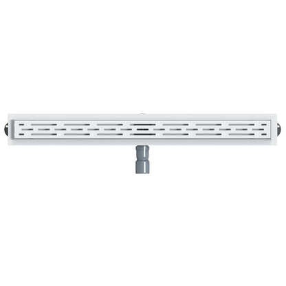 Shower Drain Line Design with 360° Siphon Silver 90 cm