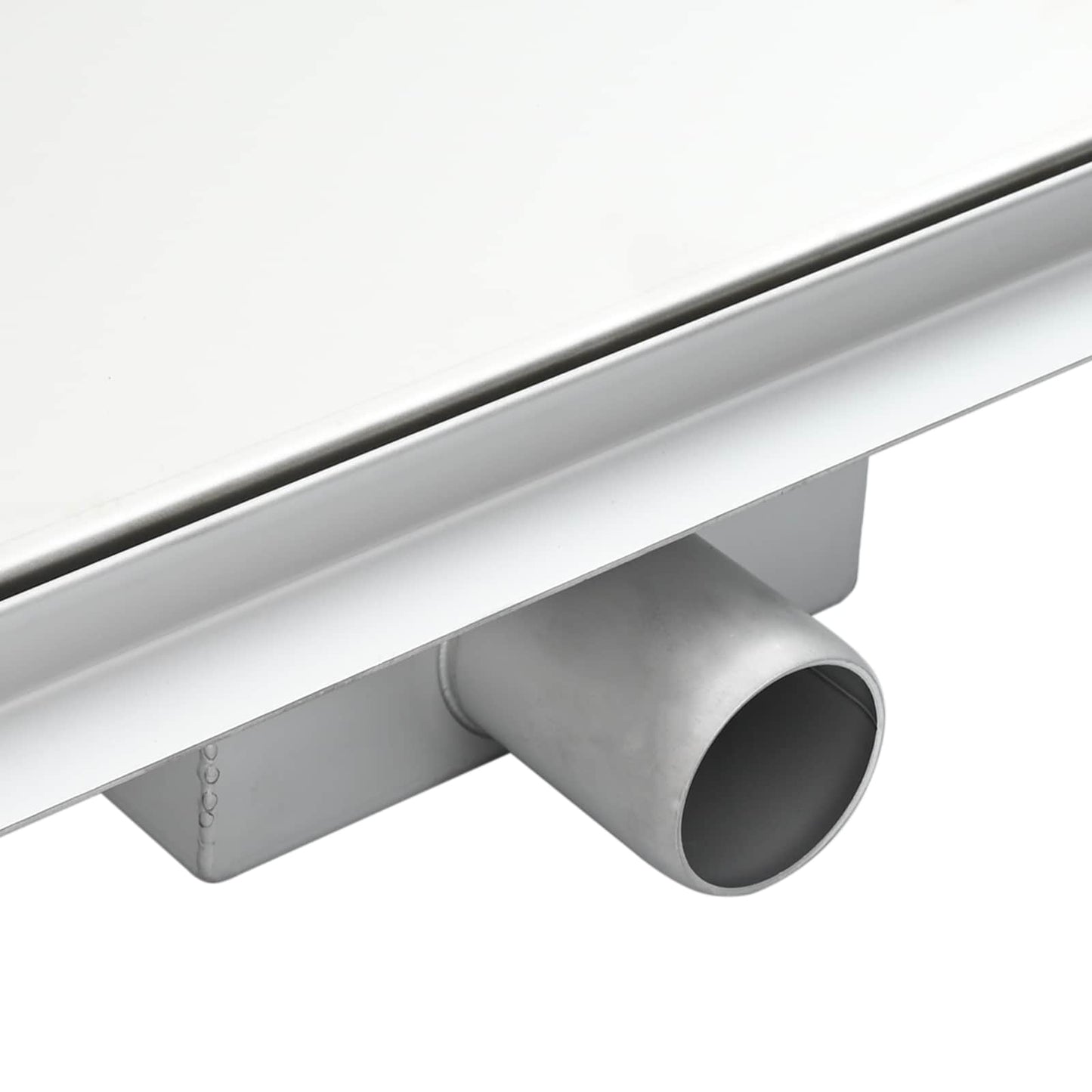 2 in 1 Triangle Shower Drain Silver 32 x 32 x 7.5 cm