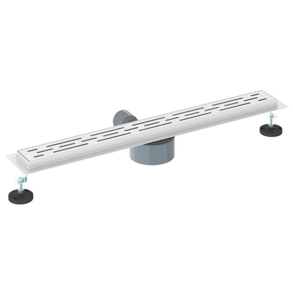 Shower Drain Line Design with 360° Siphon Silver 70 cm