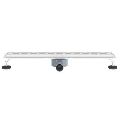 Shower Drain Line Design with 360° Siphon Silver 70 cm