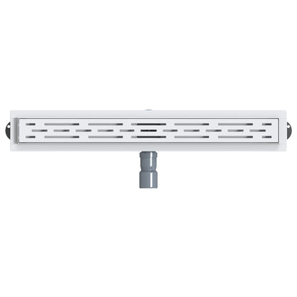 Shower Drain Line Design with 360° Siphon Silver 70 cm
