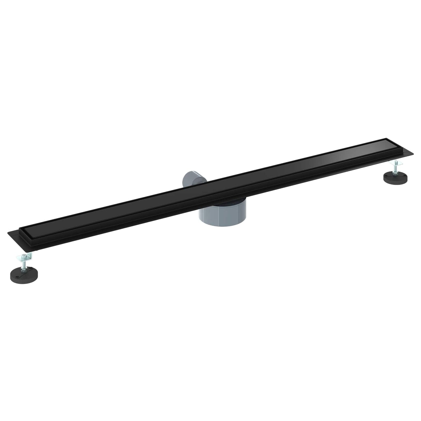 Shower Drain 2-in-1 with 360° Siphon Black 100 cm