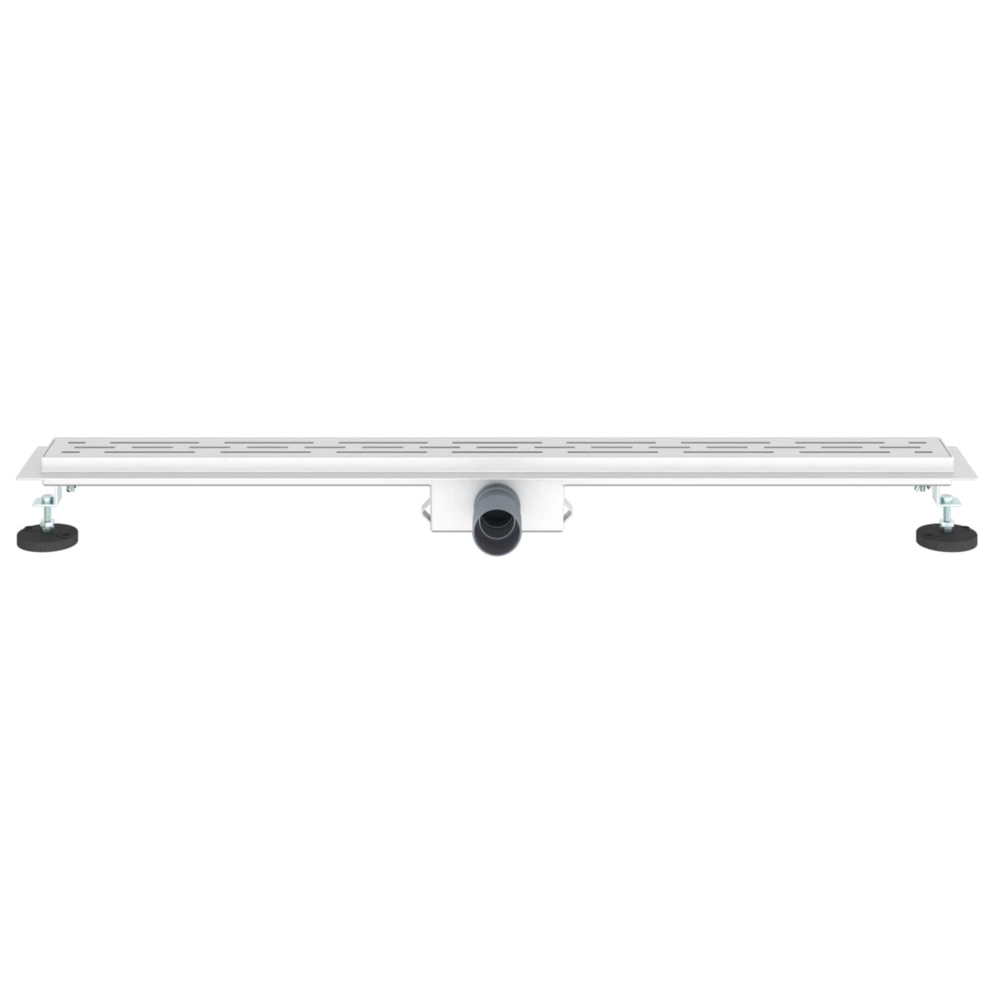 Shower Drain with Line Design Silver 100 cm Stainless Steel 304