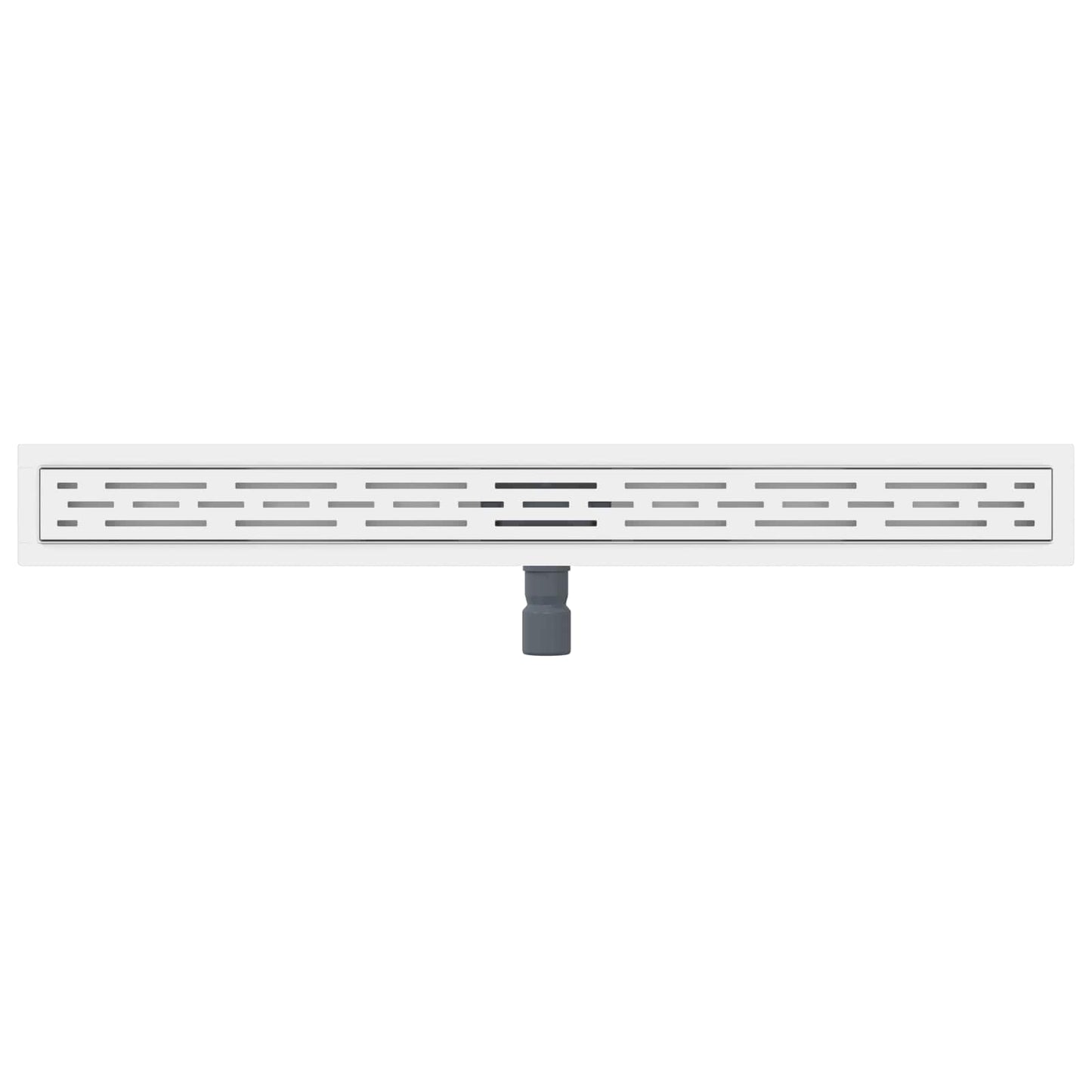 Shower Drain with Line Design Silver 100 cm Stainless Steel 304