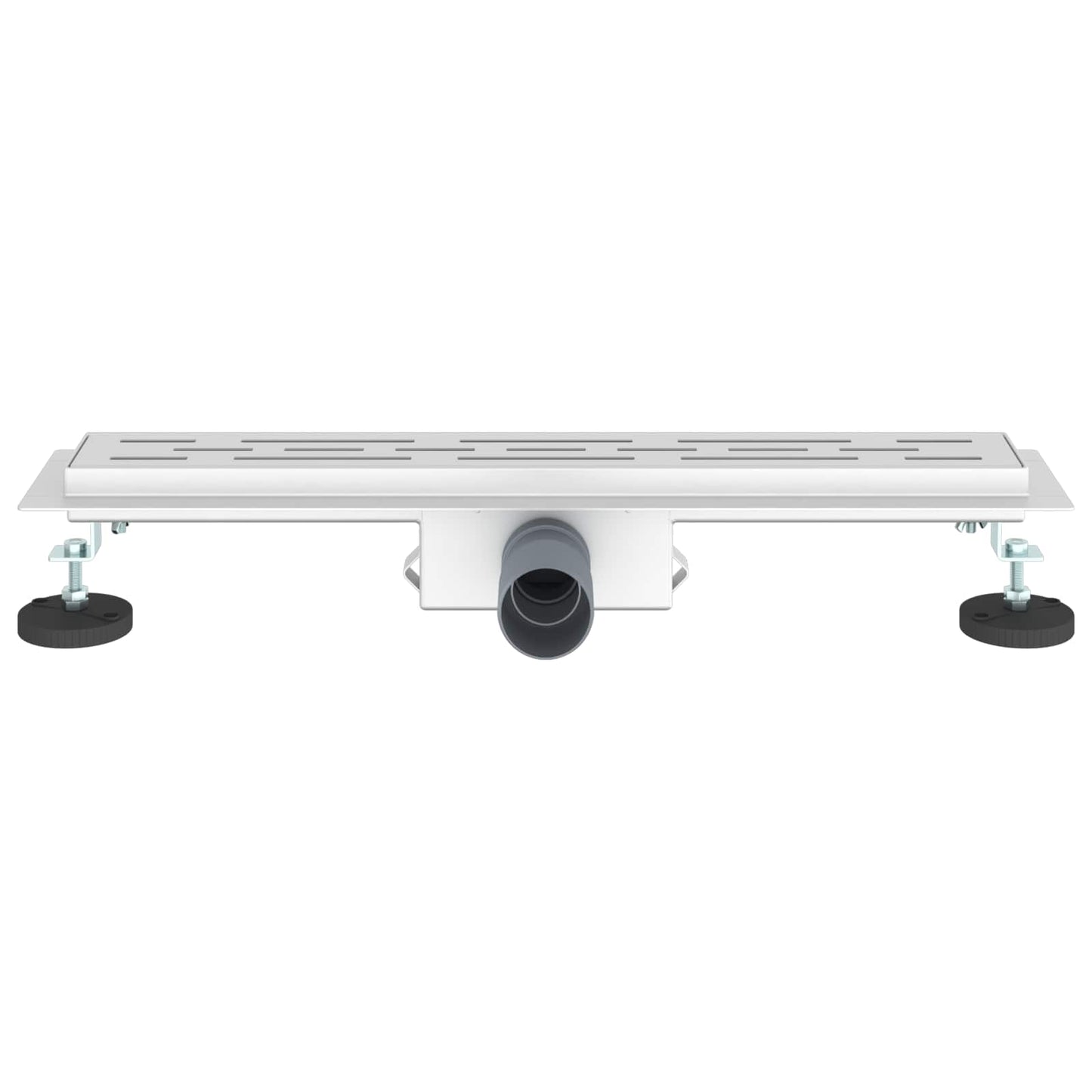 Shower Drain with Line Design Silver 60 cm Stainless Steel 304