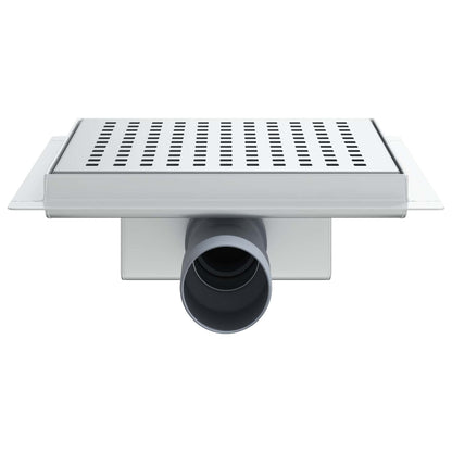 Dot Shower Drain Silver 20 x 20 cm Stainless Steel 304