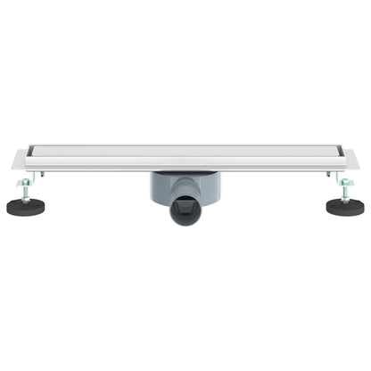 Shower Drain 2-in-1 with 360° Siphon Silver 54 x 11 x 9.5 cm