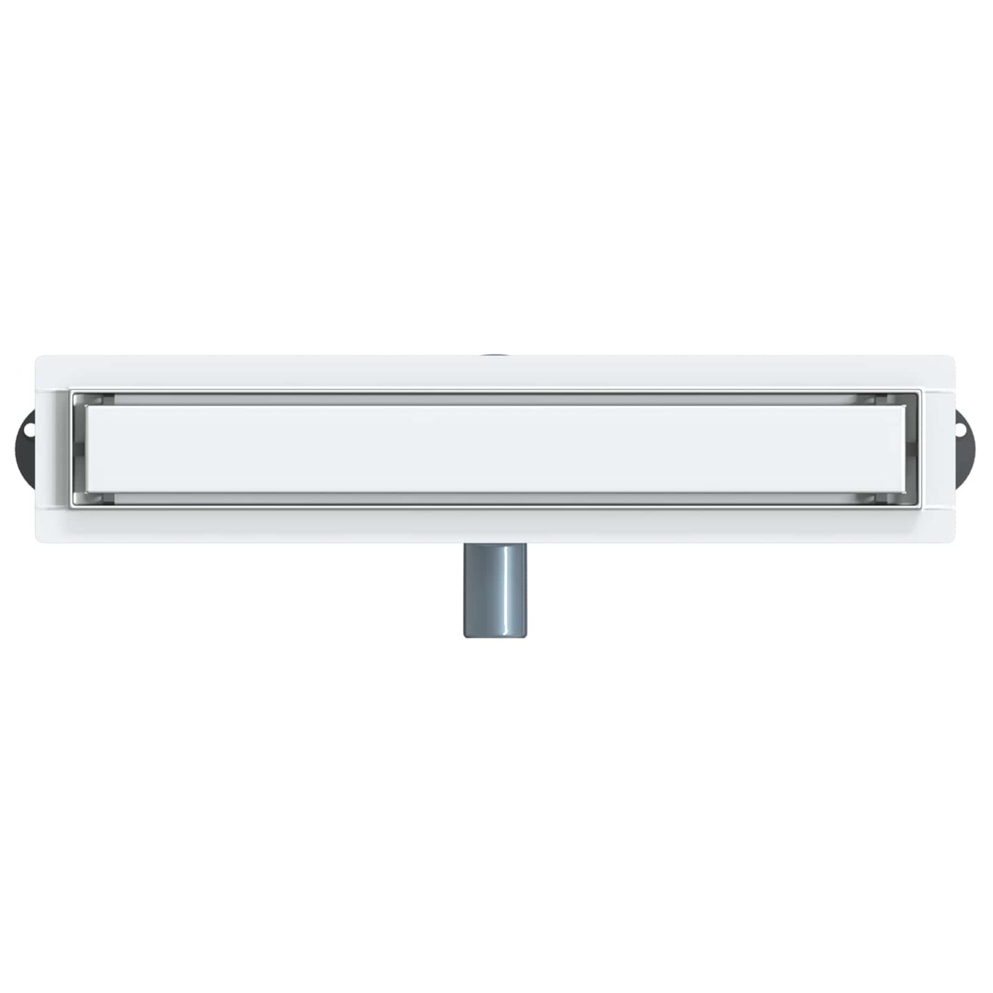 Shower Drain 2-in-1 with 360° Siphon Silver 54 x 11 x 9.5 cm