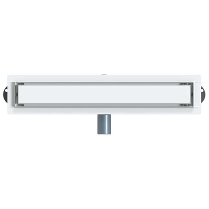 Shower Drain 2-in-1 with 360° Siphon Silver 54 x 11 x 9.5 cm