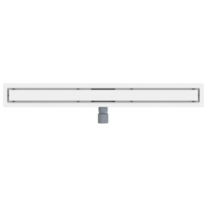 2 in 1 Shower Drain Silver 90 cm Stainless Steel 304
