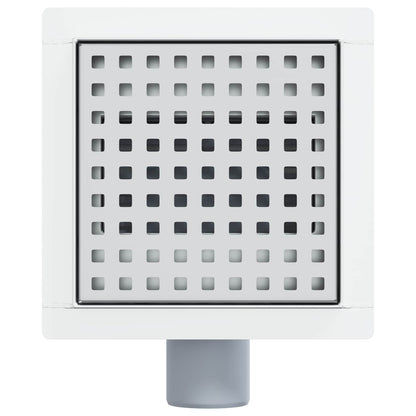 Dot Shower Drain Silver 15 x 15 cm Stainless Steel 304