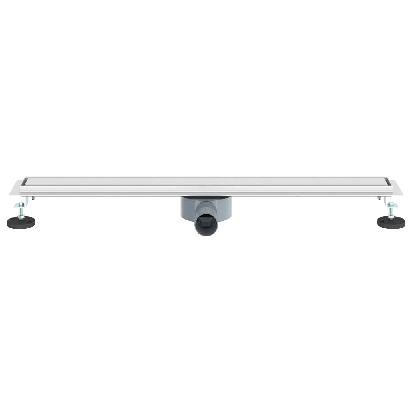 Shower Drain 2-in-1 with 360° Siphon Silver 80 cm