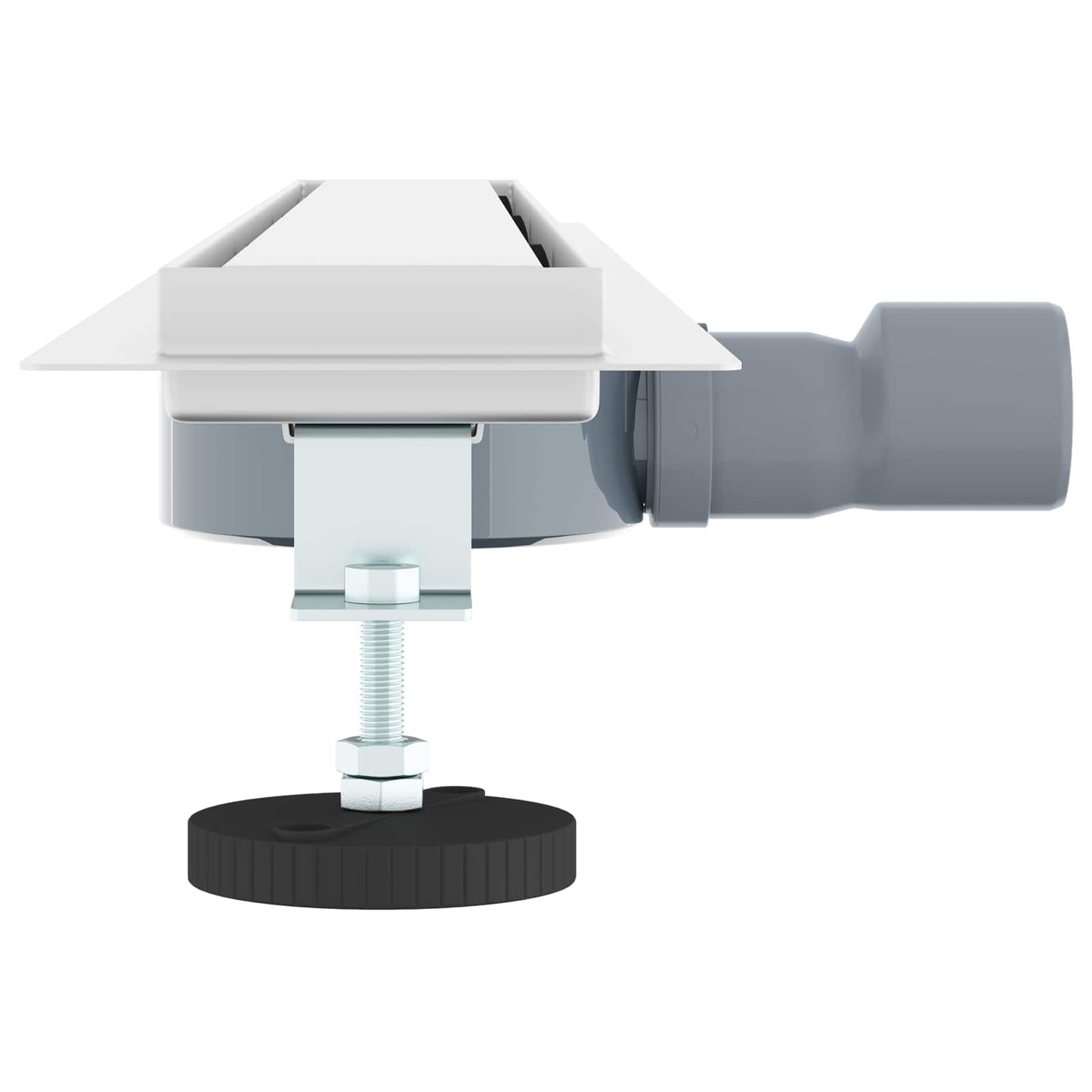 Shower Drain 2-in-1 with 360° Siphon Silver 80 cm