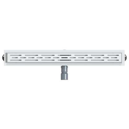 Shower Drain Line Design with 360° Siphon Silver 80 cm