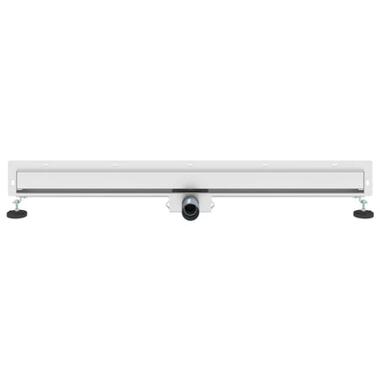 Wall Mounted Shower Drain Silver 100 cm Stainless Steel 304