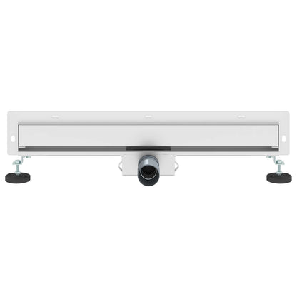 Wall Mounted Shower Drain Silver 60 cm Stainless Steel 304