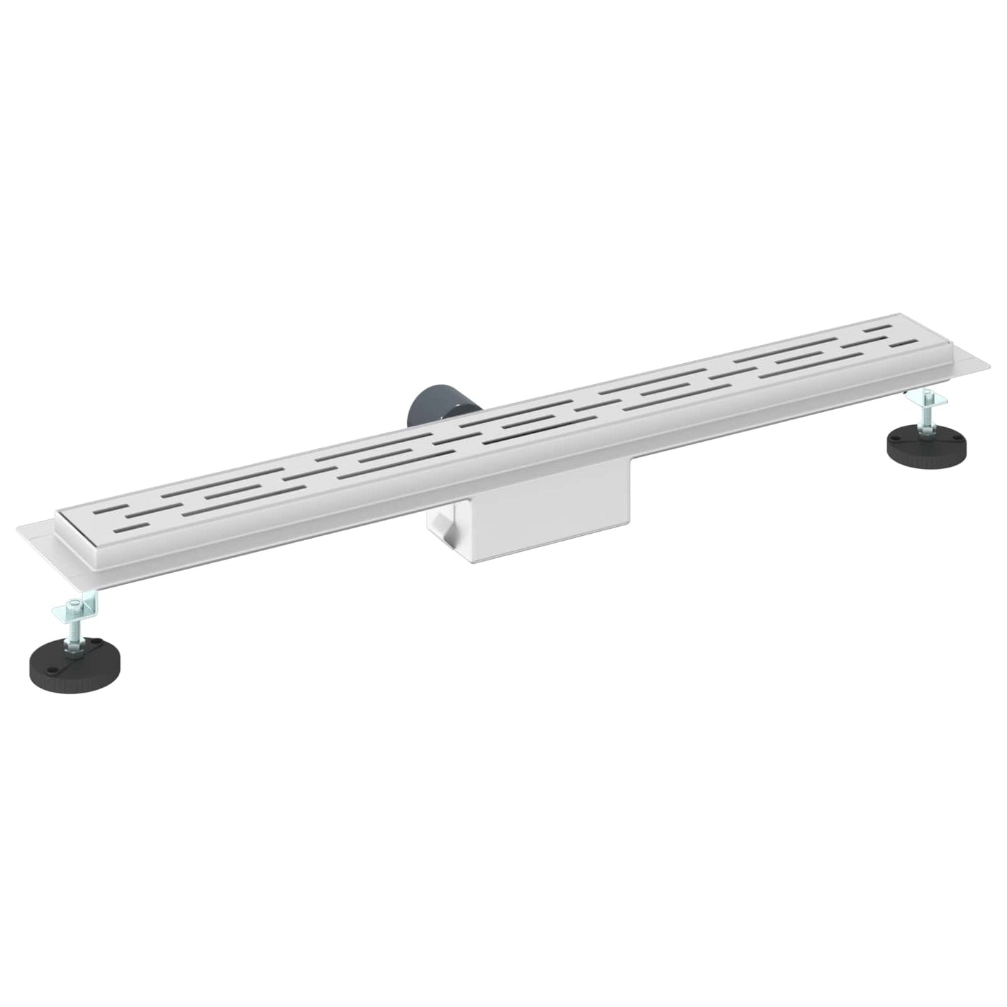 Shower Drain with Line Design Silver 80 cm Stainless Steel 304