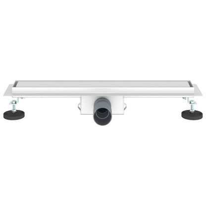 2 in 1 Shower Drain Silver 50 cm Stainless Steel 304