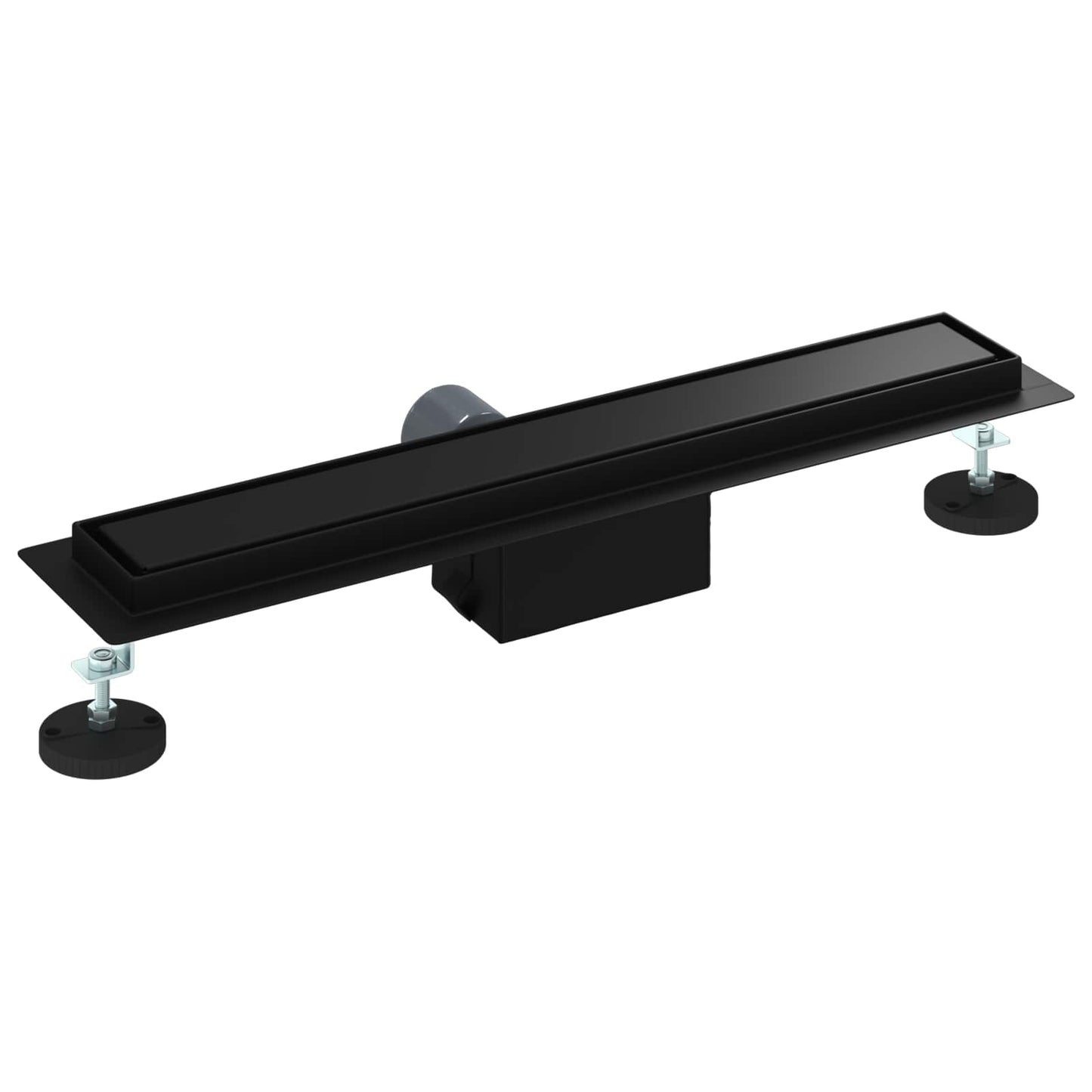 2 in 1 Shower Drain Black 50 cm Stainless Steel 304