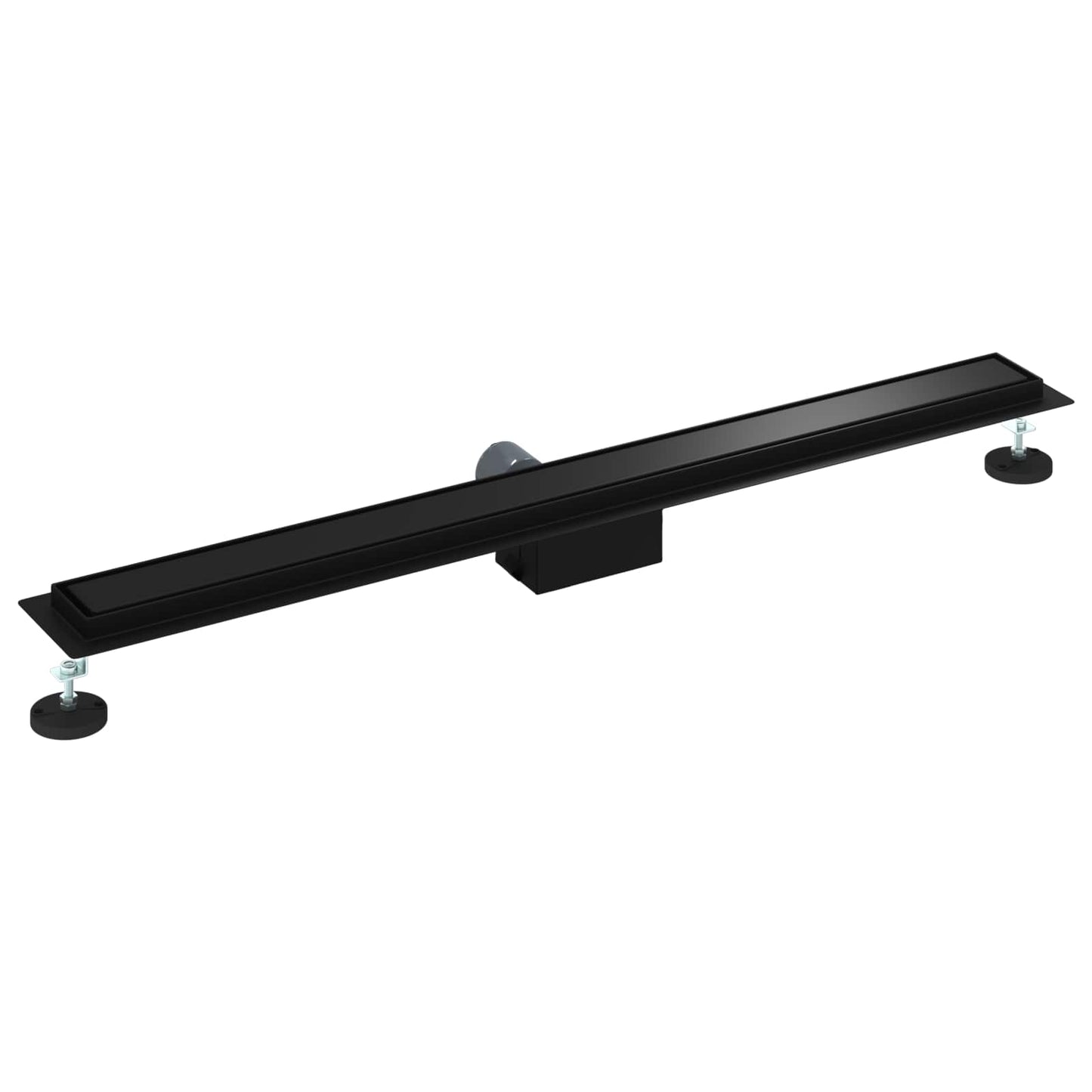 2 in 1 Shower Drain Black 90 cm Stainless Steel 304