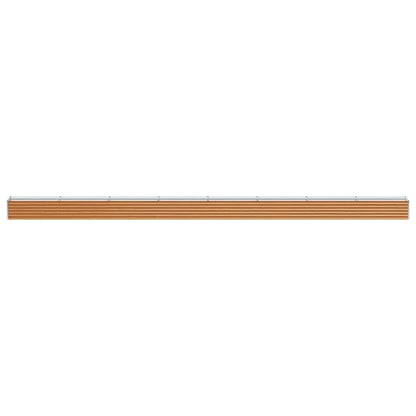 Garden Raised Bed Light Brown 775 x 50 x 36 cm Galvanised Steel