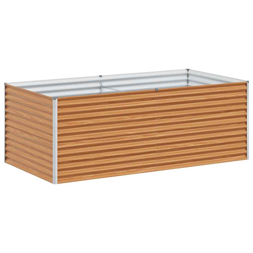 Garden Raised Bed 195 x 100 x 68 cm Galvanised Steel
