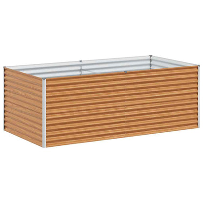 Garden Raised Bed 195 x 100 x 68 cm Galvanised Steel