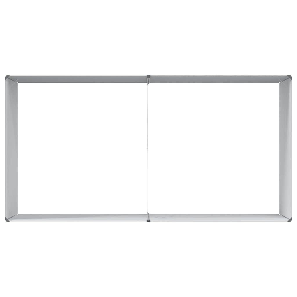 Garden Raised Bed 195 x 100 x 68 cm Galvanised Steel
