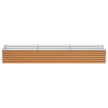 Garden Raised Bed 290 x 100 x 36 cm Galvanised Steel