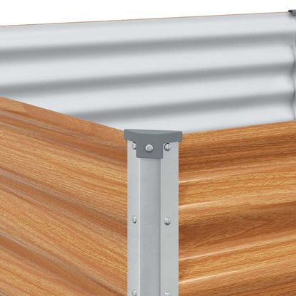 Garden Raised Bed 485 x 100 x 36 cm Galvanised Steel