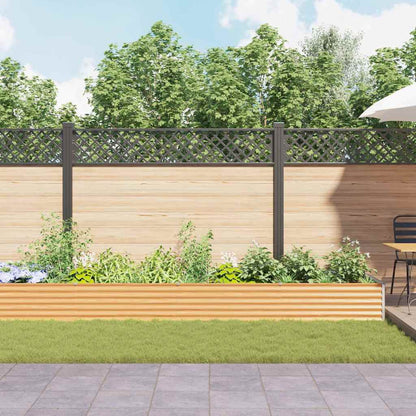 Garden Raised Bed 582 x 100 x 36 cm Galvanised Steel