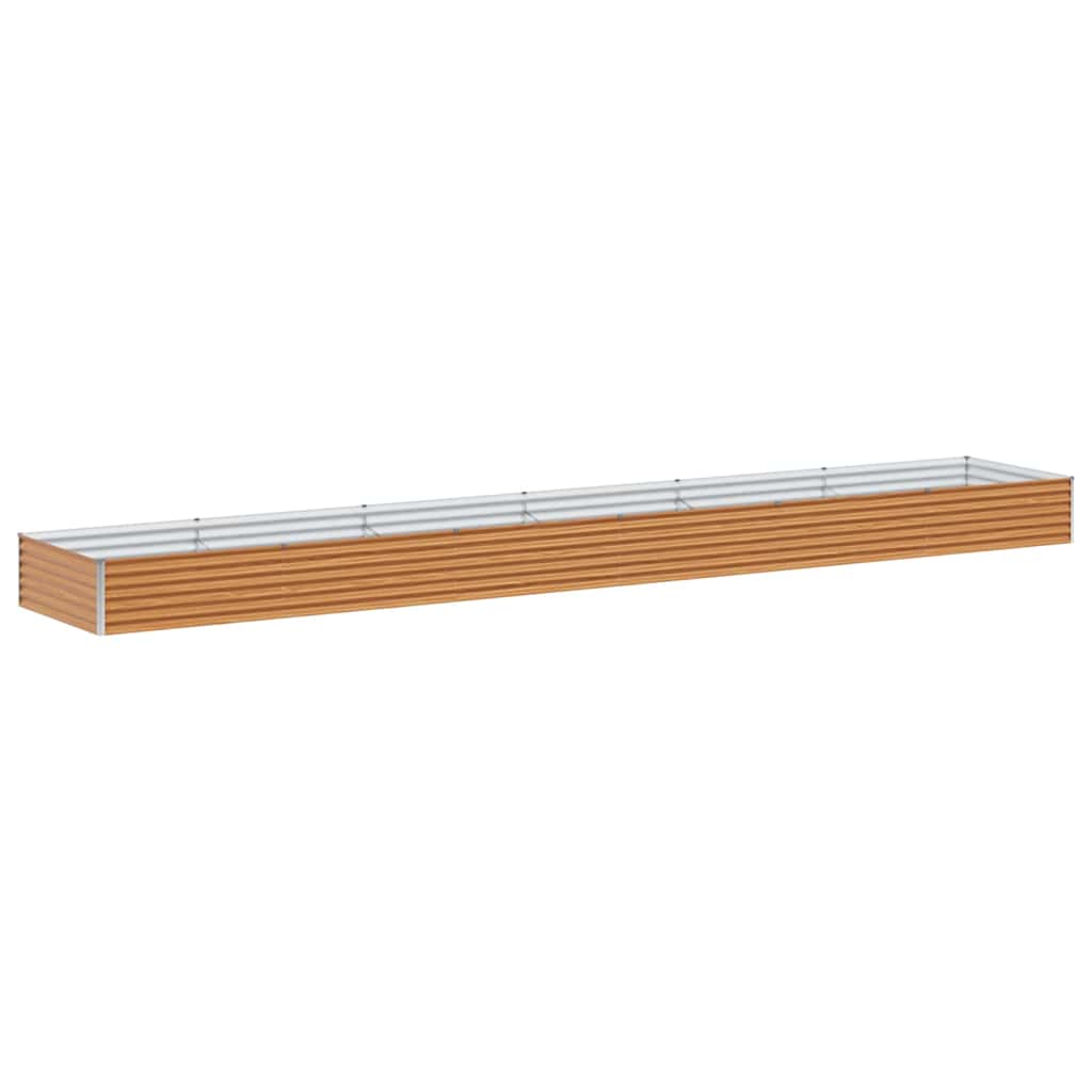 Garden Raised Bed 582 x 100 x 36 cm Galvanised Steel