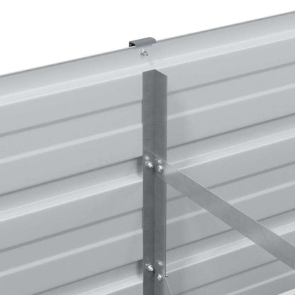 Garden Raised Bed Light Brown 100 x 40 x 77 cm Galvanised Steel