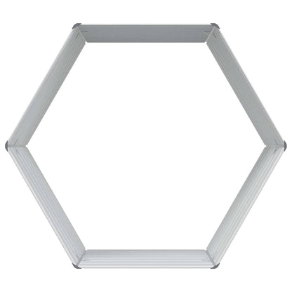 Raised Garden Bed Light Brown 129 x 129 x 77 cm