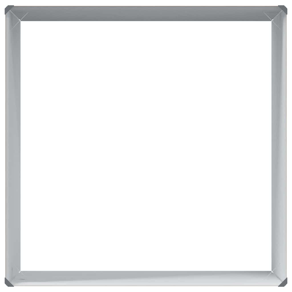 Garden Raised Bed Light Brown 98 x 100 x 68 cm Galvanised Steel