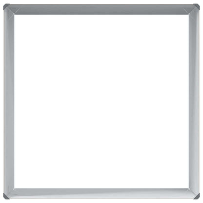 Garden Raised Bed Light Brown 98 x 100 x 68 cm Galvanised Steel