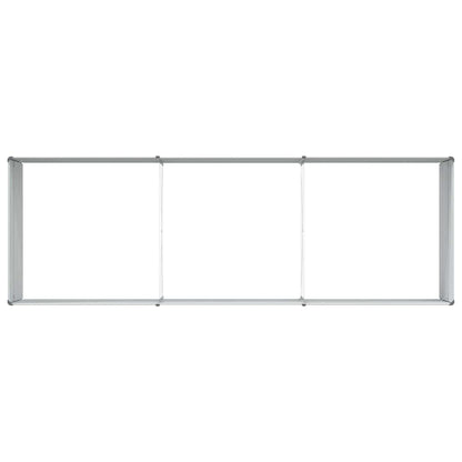 Garden Raised Bed Light Brown 240 x 80 x 77 cm Galvanised Steel