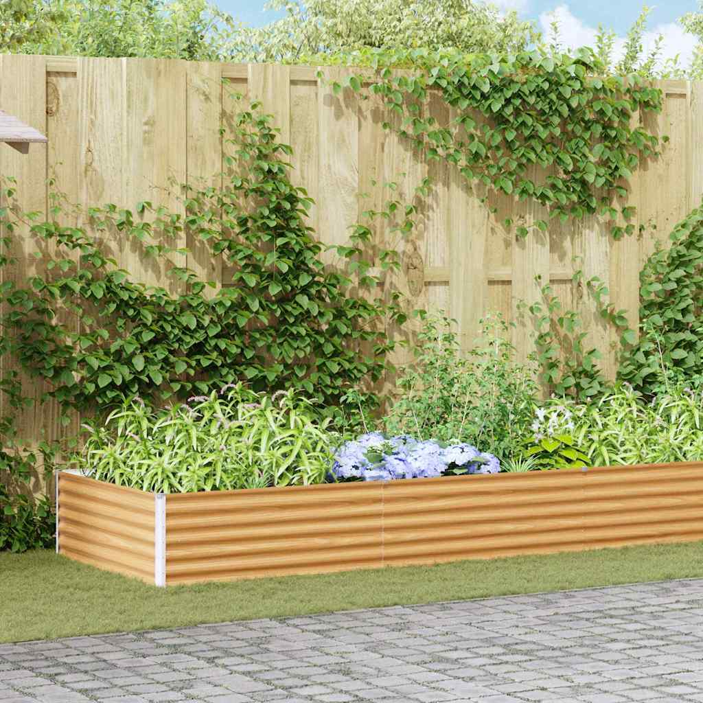 Garden Raised Bed 970 x 100 x 36 cm Galvanised Steel