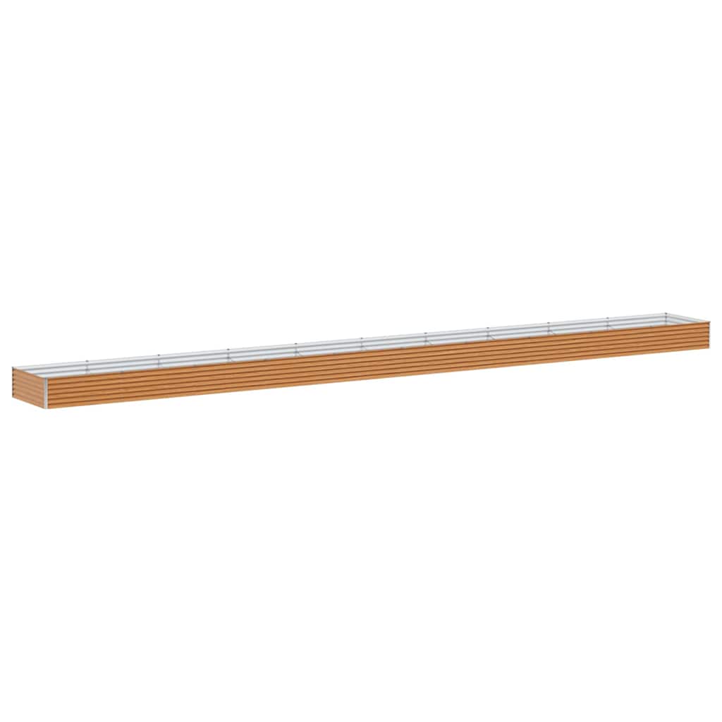 Garden Raised Bed 970 x 100 x 36 cm Galvanised Steel