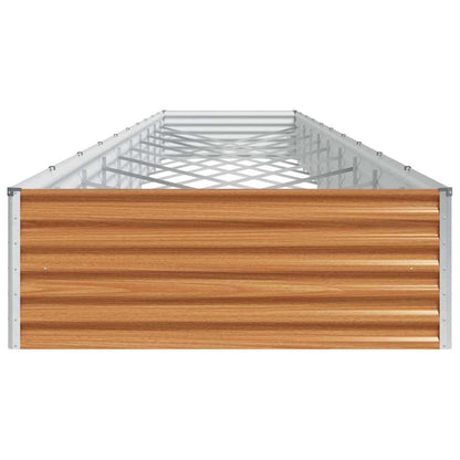 Garden Raised Bed 970 x 100 x 36 cm Galvanised Steel