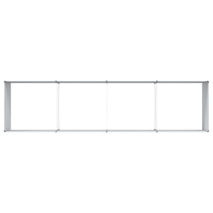 Garden Raised Bed Light Brown 320 x 80 x 77 cm Galvanised Steel