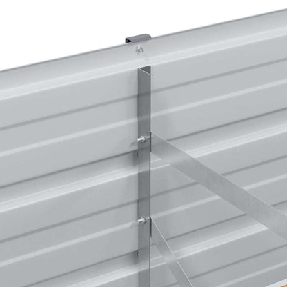 Garden Raised Bed Light Brown 160 x 40 x 45 cm Galvanised Steel