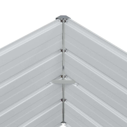 Garden Raised Bed Light Brown 160 x 40 x 45 cm Galvanised Steel