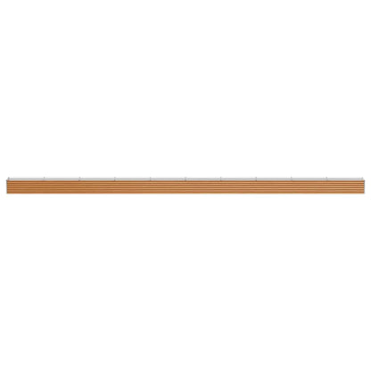 Garden Raised Bed Light Brown 970 x 50 x 36 cm Galvanised Steel
